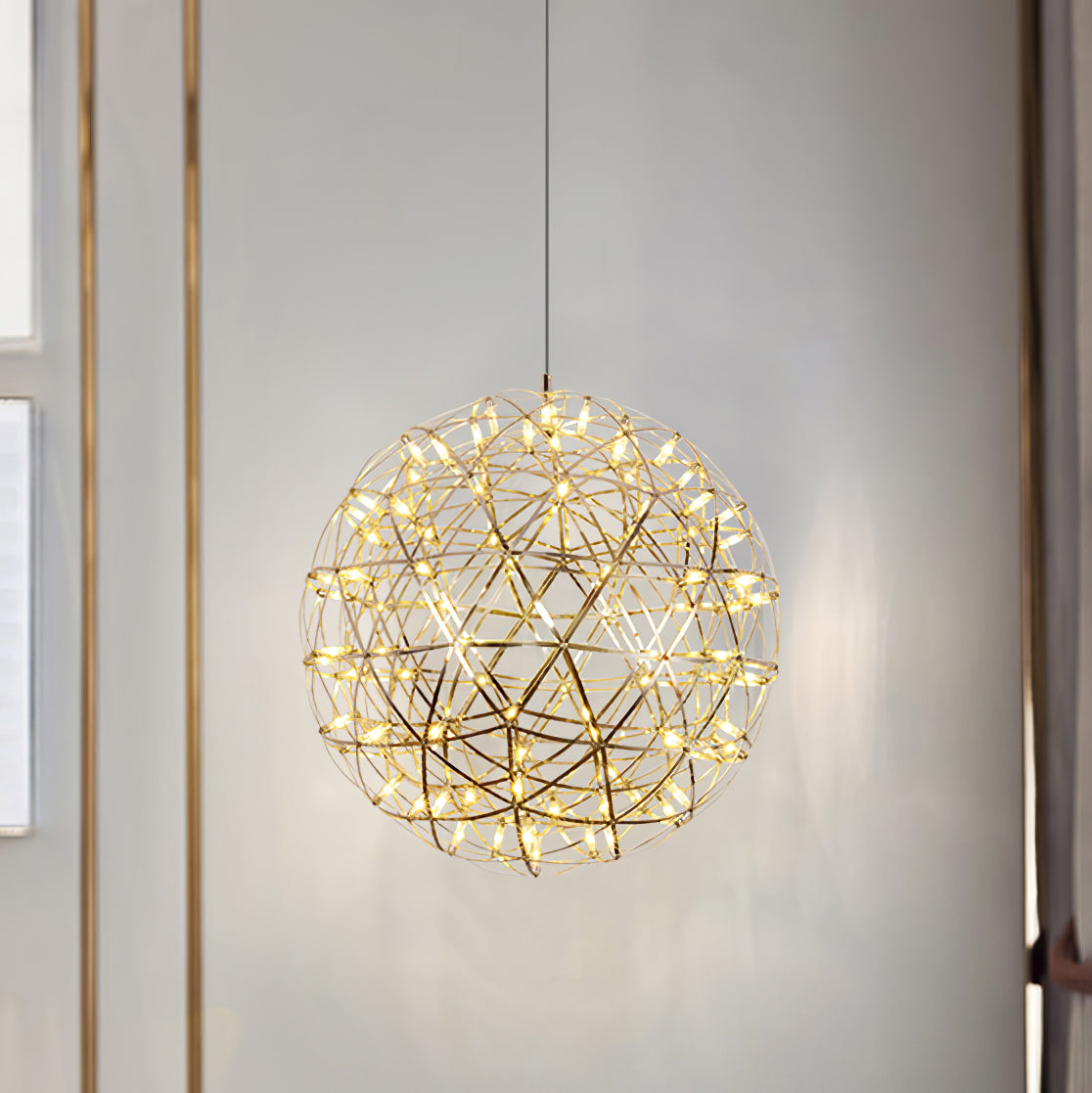 Modern Sphere Stainless Steel LED Pendant Light 1-Light