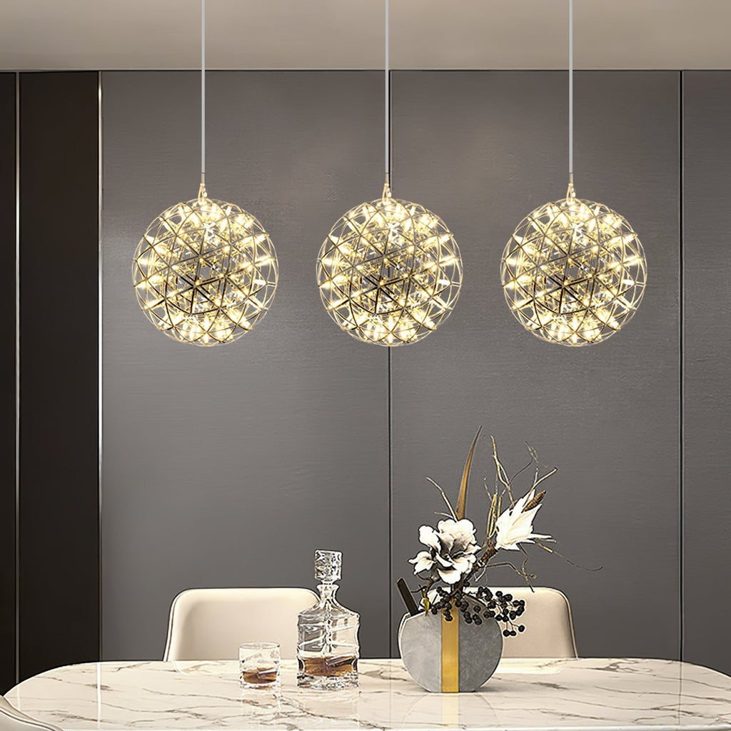 Modern Sphere Stainless Steel LED Pendant Light 1-Light