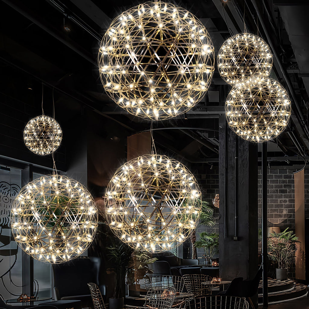 Modern Sphere Stainless Steel LED Pendant Light 1-Light