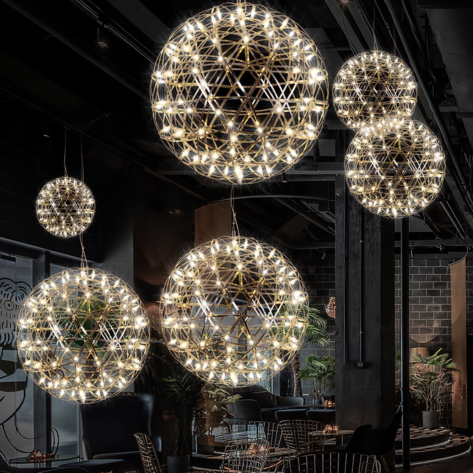Modern Sphere Stainless Steel LED Pendant Light 1-Light