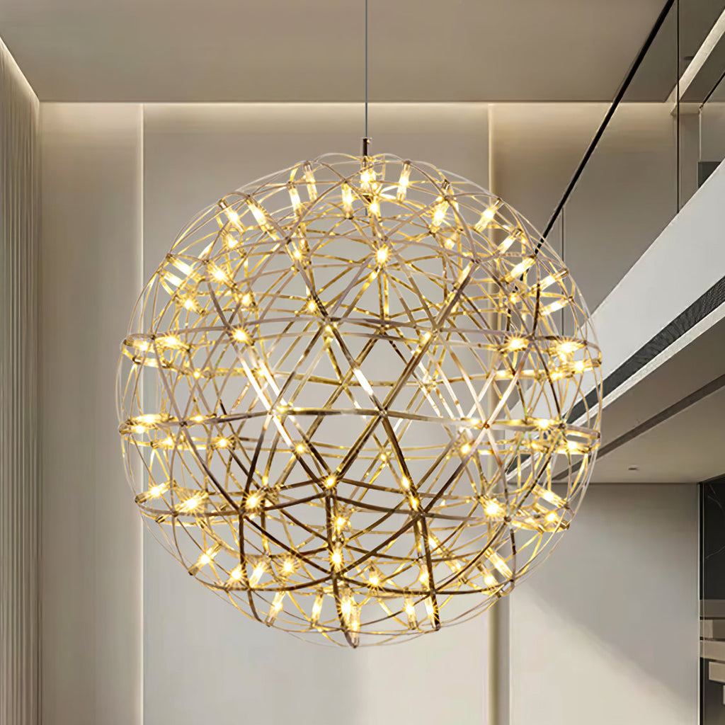 Modern Sphere Stainless Steel LED Pendant Light 1-Light