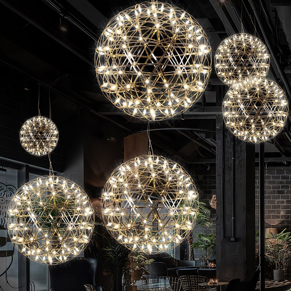 Modern Sphere Stainless Steel LED Pendant Light 1-Light