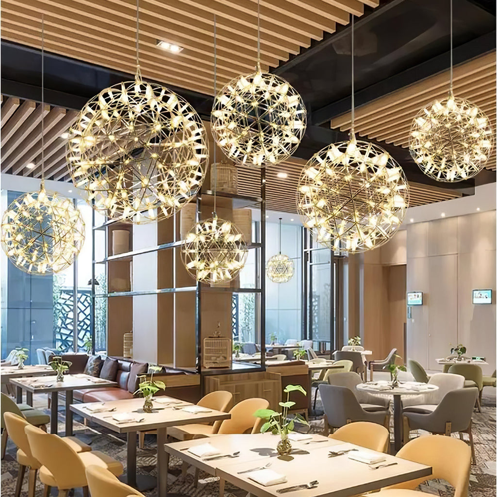 Modern Sphere Stainless Steel LED Pendant Light 1-Light