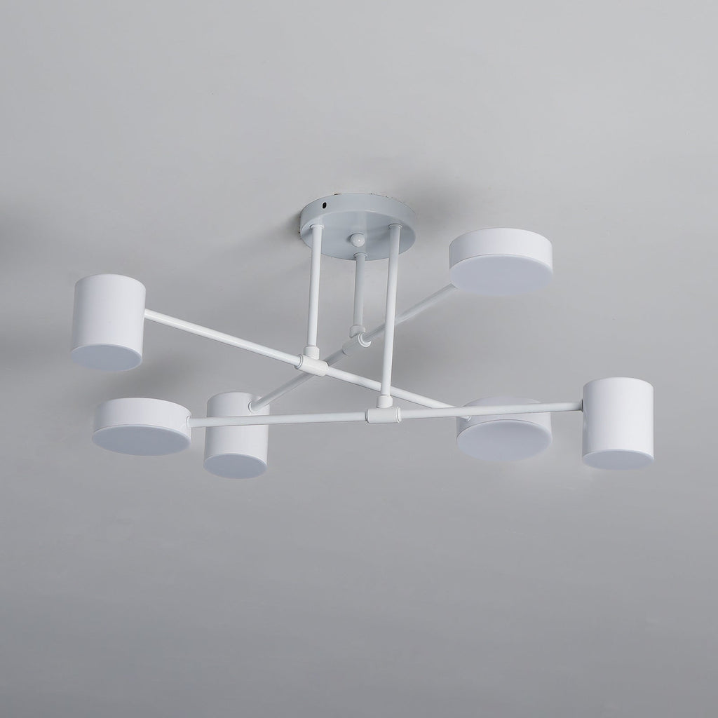 Modern Brass Globe LED Sputnik Ceiling Light 6-Light