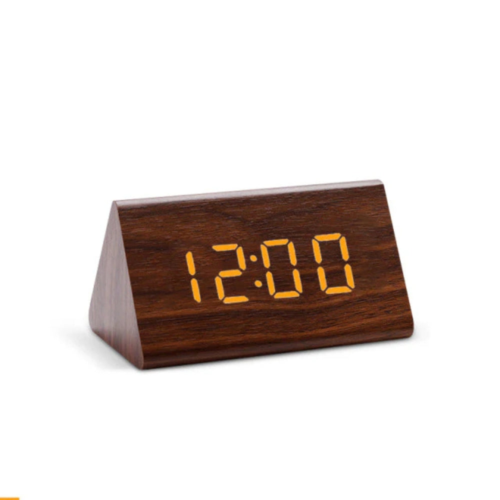 Guili | Elora Wooden LED Alarm Clock Digital Display