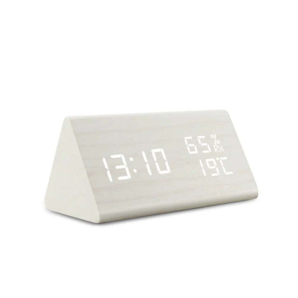 Guili | Elora Wooden LED Alarm Clock Digital Display