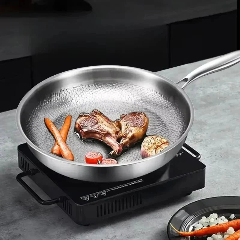 CHEFTRIUM – Titanium Hammered Non-Stick Skillet for Induction Cookers and Everyday Cooking