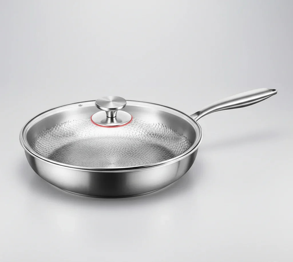 CHEFTRIUM – Titanium Hammered Non-Stick Skillet for Induction Cookers and Everyday Cooking