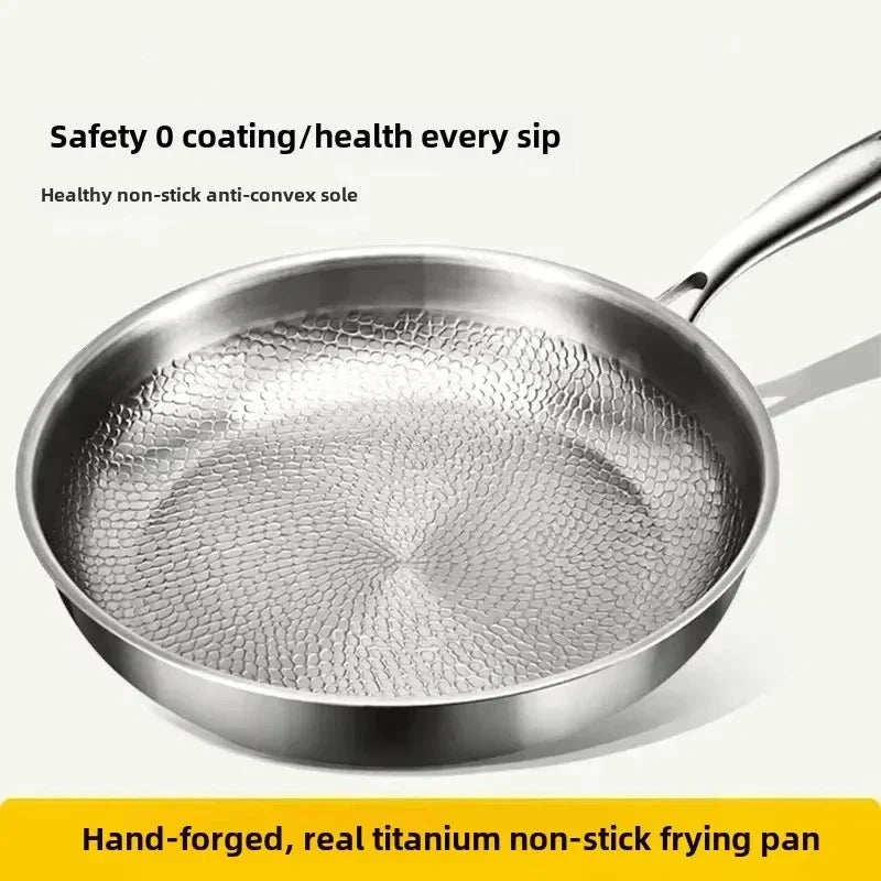 CHEFTRIUM – Titanium Hammered Non-Stick Skillet for Induction Cookers and Everyday Cooking