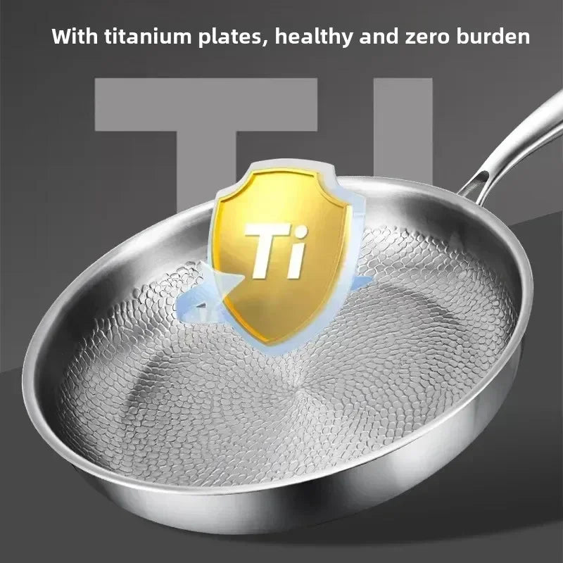 CHEFTRIUM – Titanium Hammered Non-Stick Skillet for Induction Cookers and Everyday Cooking