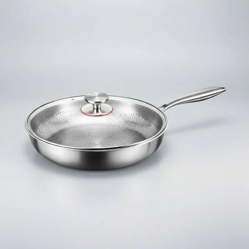 CHEFTRIUM – Titanium Hammered Non-Stick Skillet for Induction Cookers and Everyday Cooking
