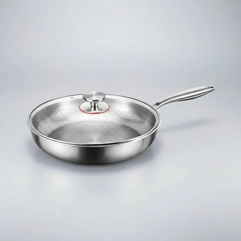 CHEFTRIUM – Titanium Hammered Non-Stick Skillet for Induction Cookers and Everyday Cooking