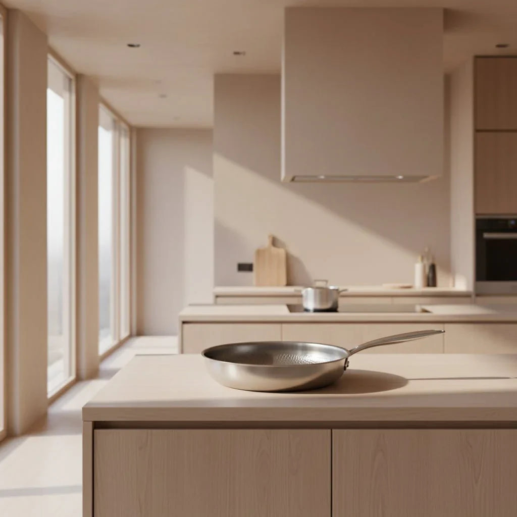 CHEFTRIUM – Titanium Hammered Non-Stick Skillet for Induction Cookers and Everyday Cooking