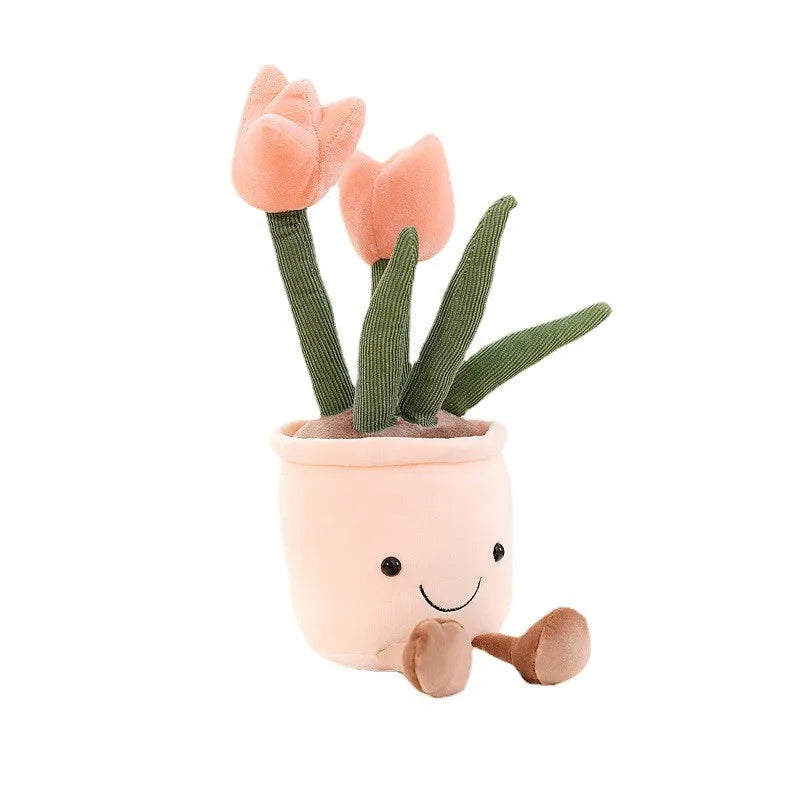 Guili | BloomBuddy | Cheerful cuddle fun - Soft plush tulip in playful colors