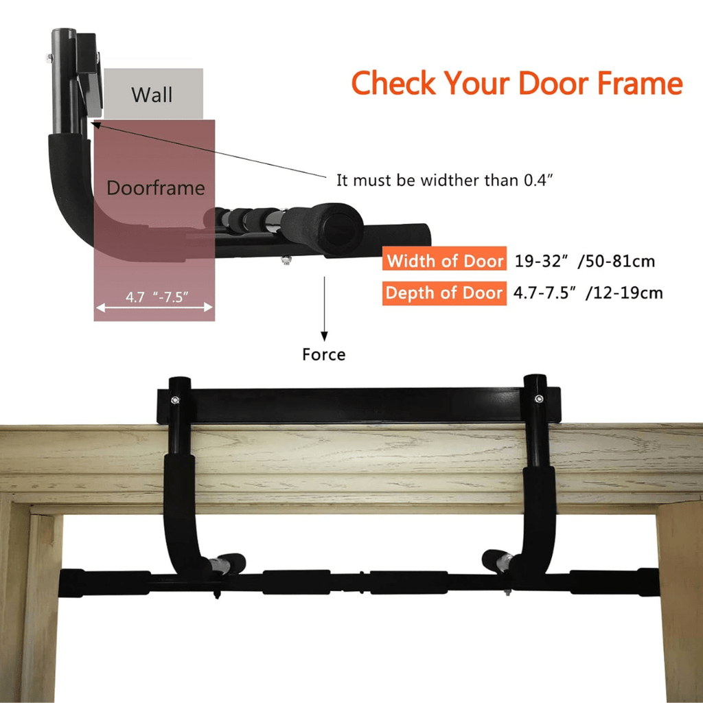 Guili | up bar - steel pull-up bar for door frames with 200 kg load capacity