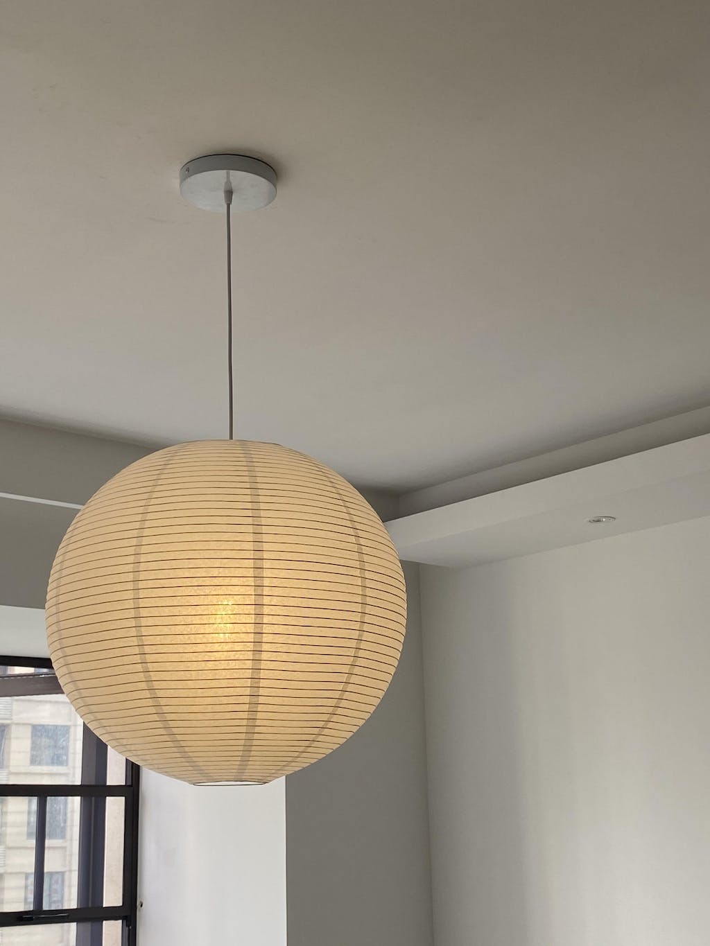Japanese Washi Paper Globe Pendant Light 1-Light
