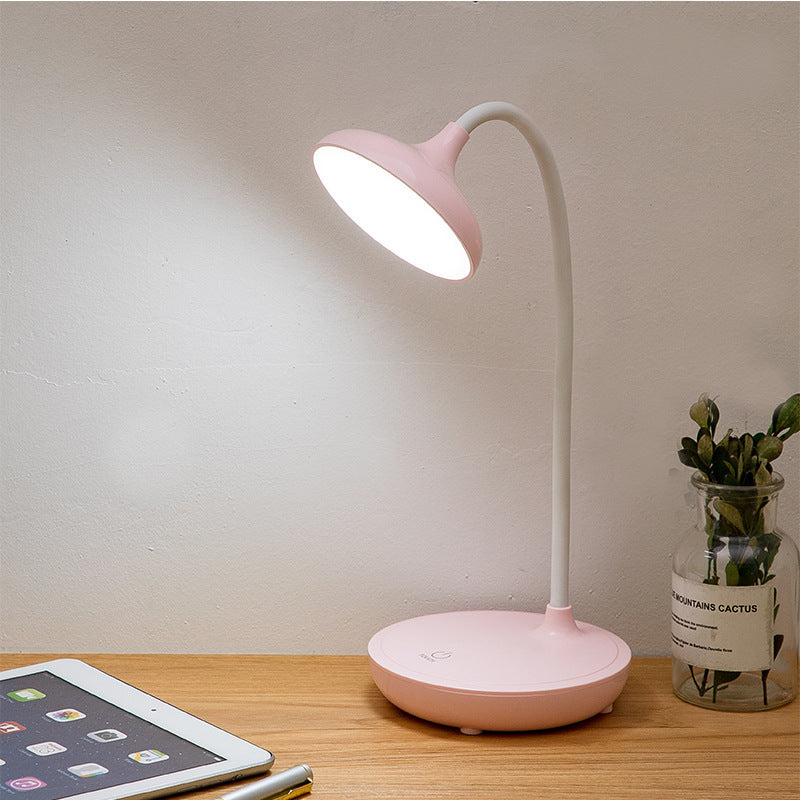 Modern Round LED Rechargeable Desk Lamp 1-Light