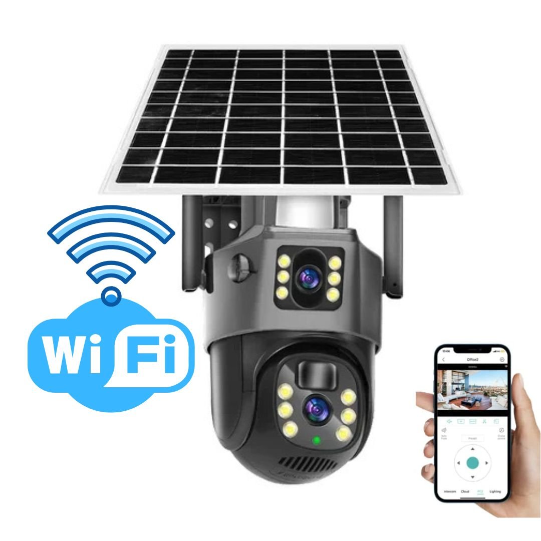 FORTICAM 4K – Wireless Solar Security Camera with Dual Lens & Night Vision