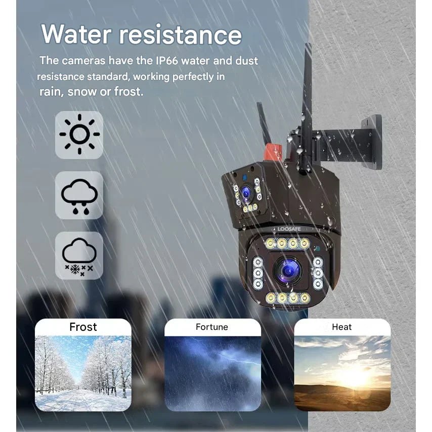 FORTICAM 4K – Wireless Solar Security Camera with Dual Lens & Night Vision