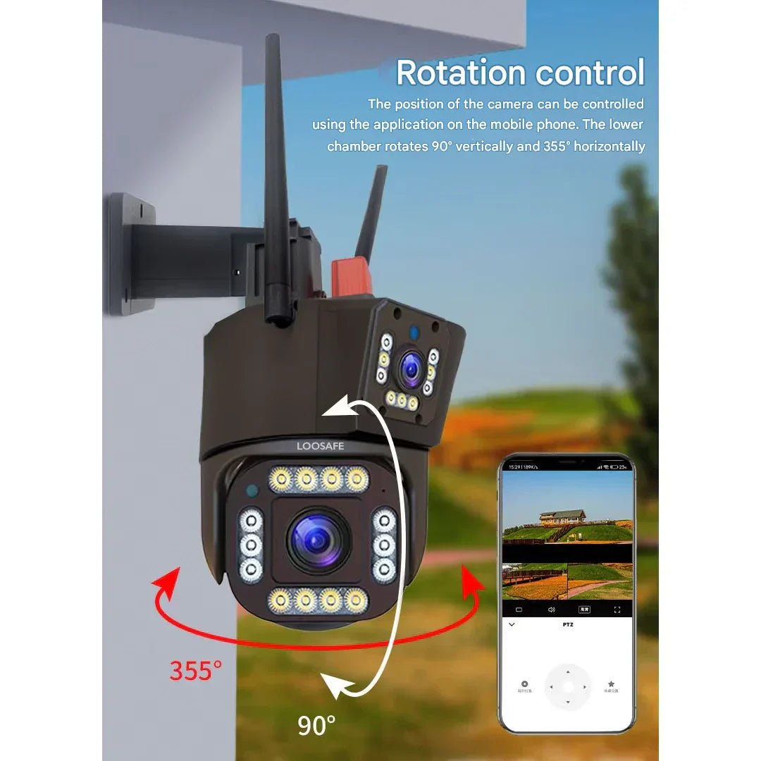 FORTICAM 4K – Wireless Solar Security Camera with Dual Lens & Night Vision
