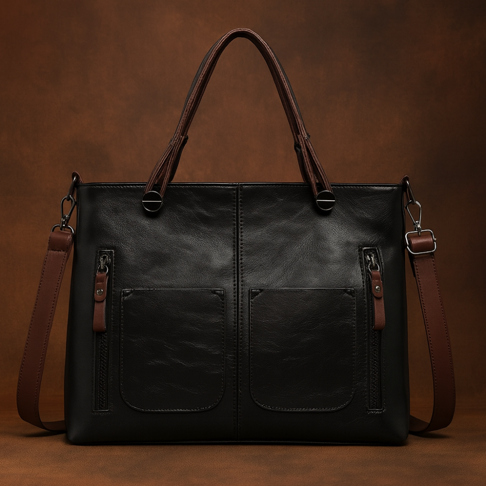 Guili | Women’s Leather Tote Handbag Shoulder Crossbody Multi Compartments