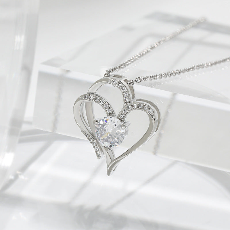 Guili | Diamond Love Heart Necklace