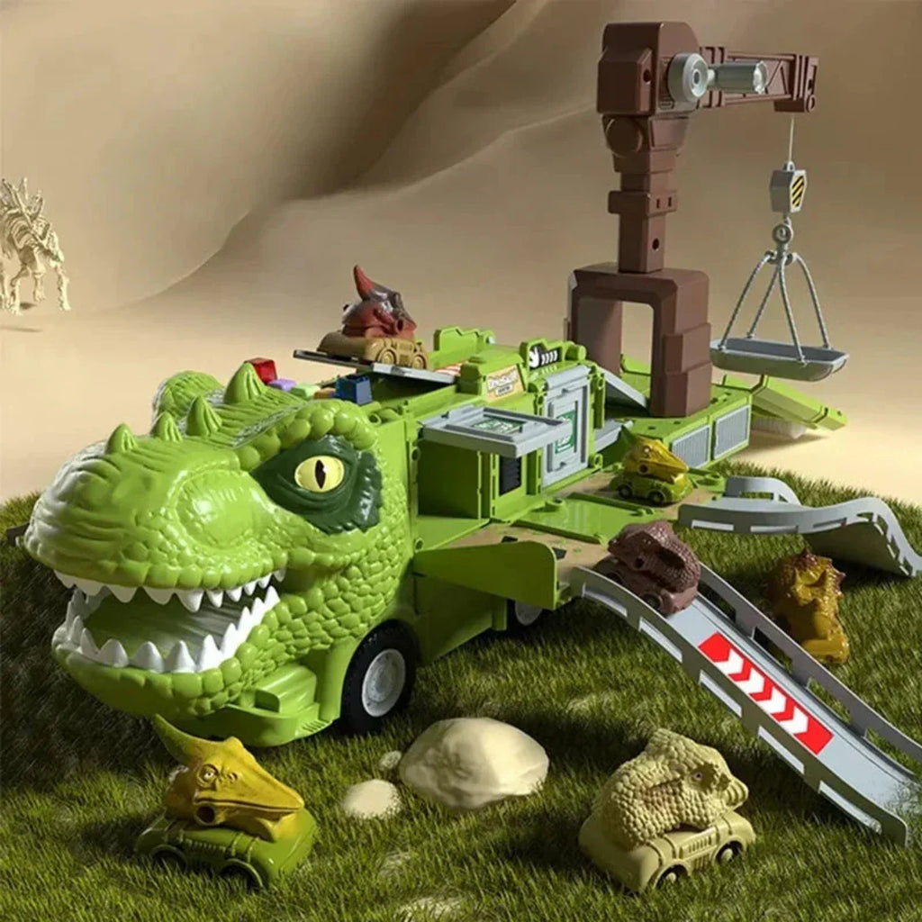 Guili | DinoRacer | Experience prehistoric adventure - 2-in-1 dinosaur truck toy