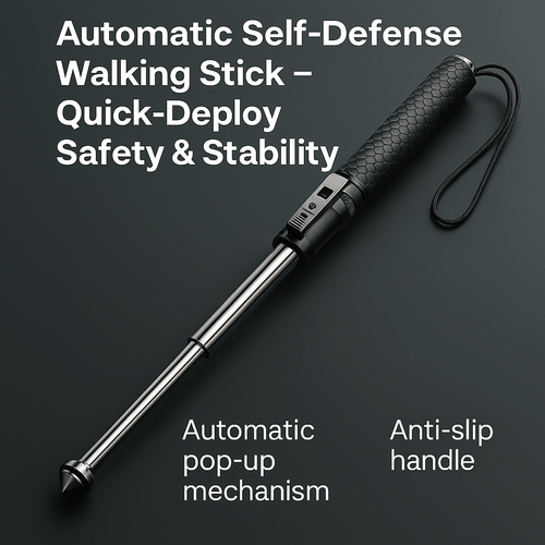 Guili | AllGuard Stick – Automatic Self-Defense Walking Stick with Stability Support