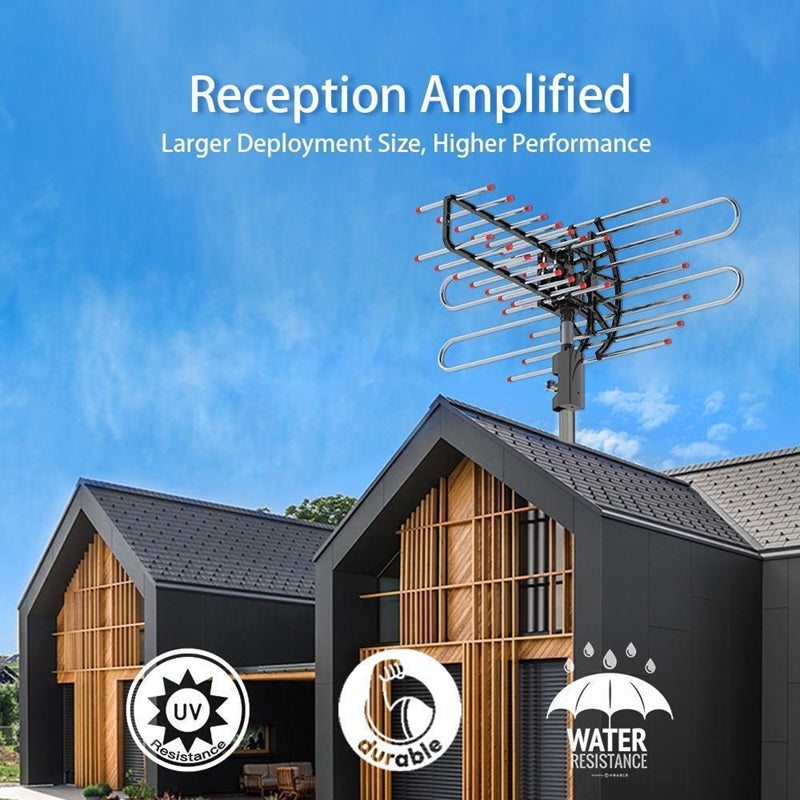 Guili | Long Range Outdoor TV Antenna with HD Signal Booster
