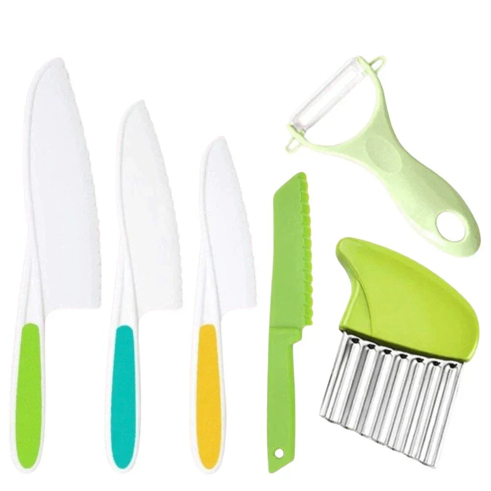 Guili | KidzChef Set | Safe Cooking for Children - Kids Cooking Knives Set
