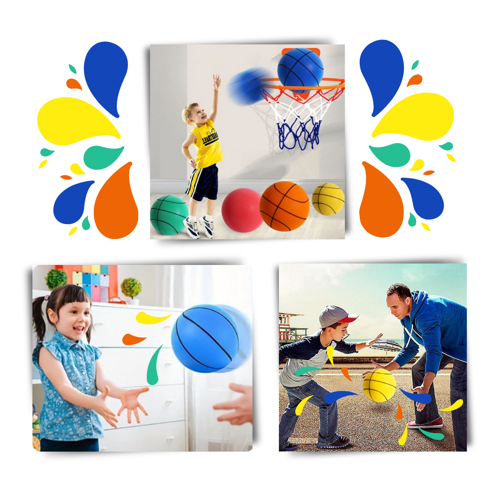 Guili | Silent Basketball | Silent and Light Basketball - Perfect for Indoor Activities
