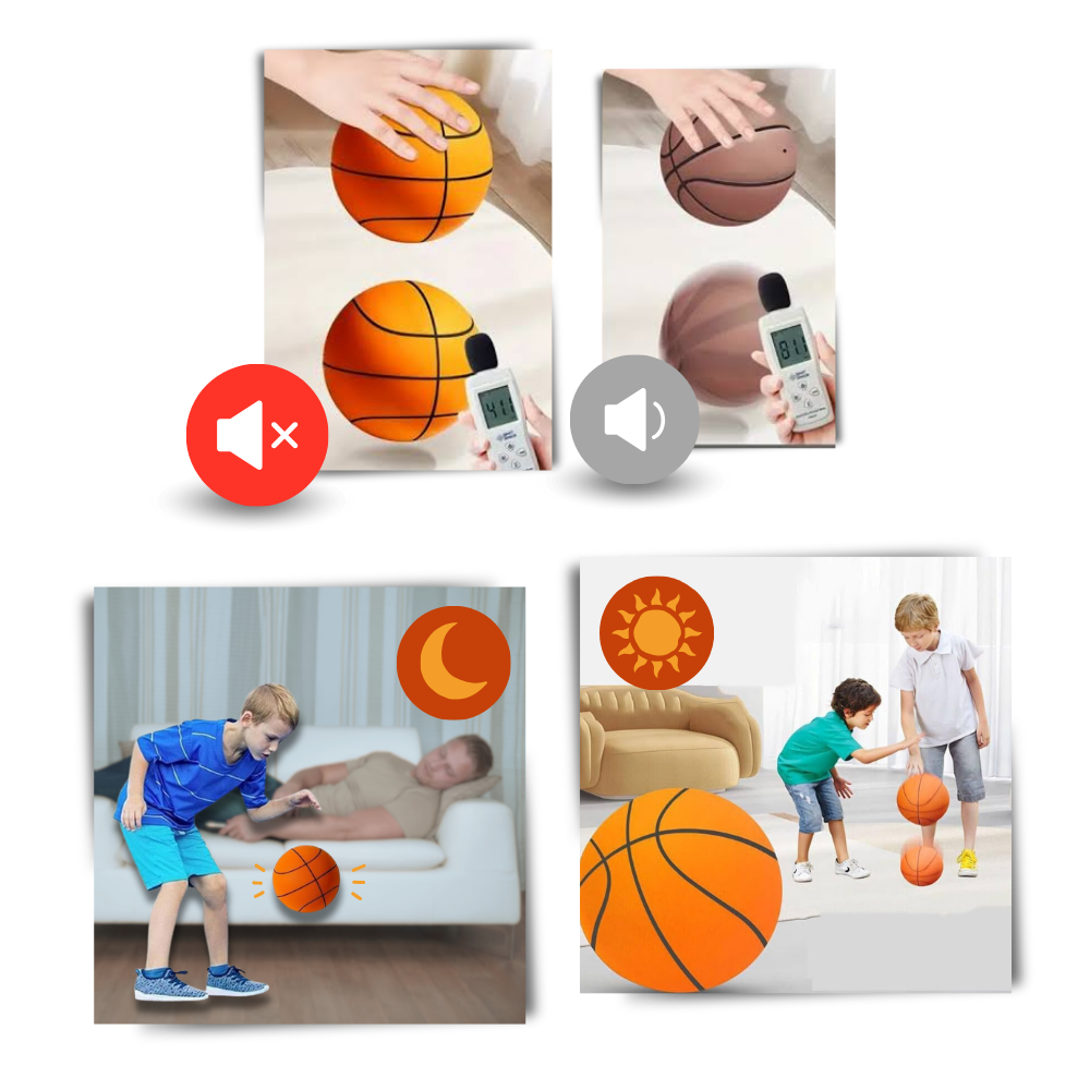 Guili | Silent Basketball | Silent and Light Basketball - Perfect for Indoor Activities