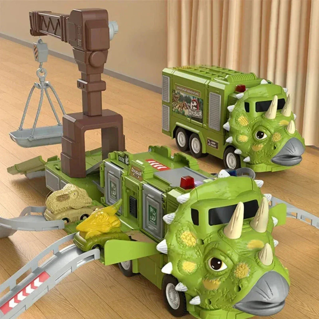 Guili | DinoRacer | Experience prehistoric adventure - 2-in-1 dinosaur truck toy