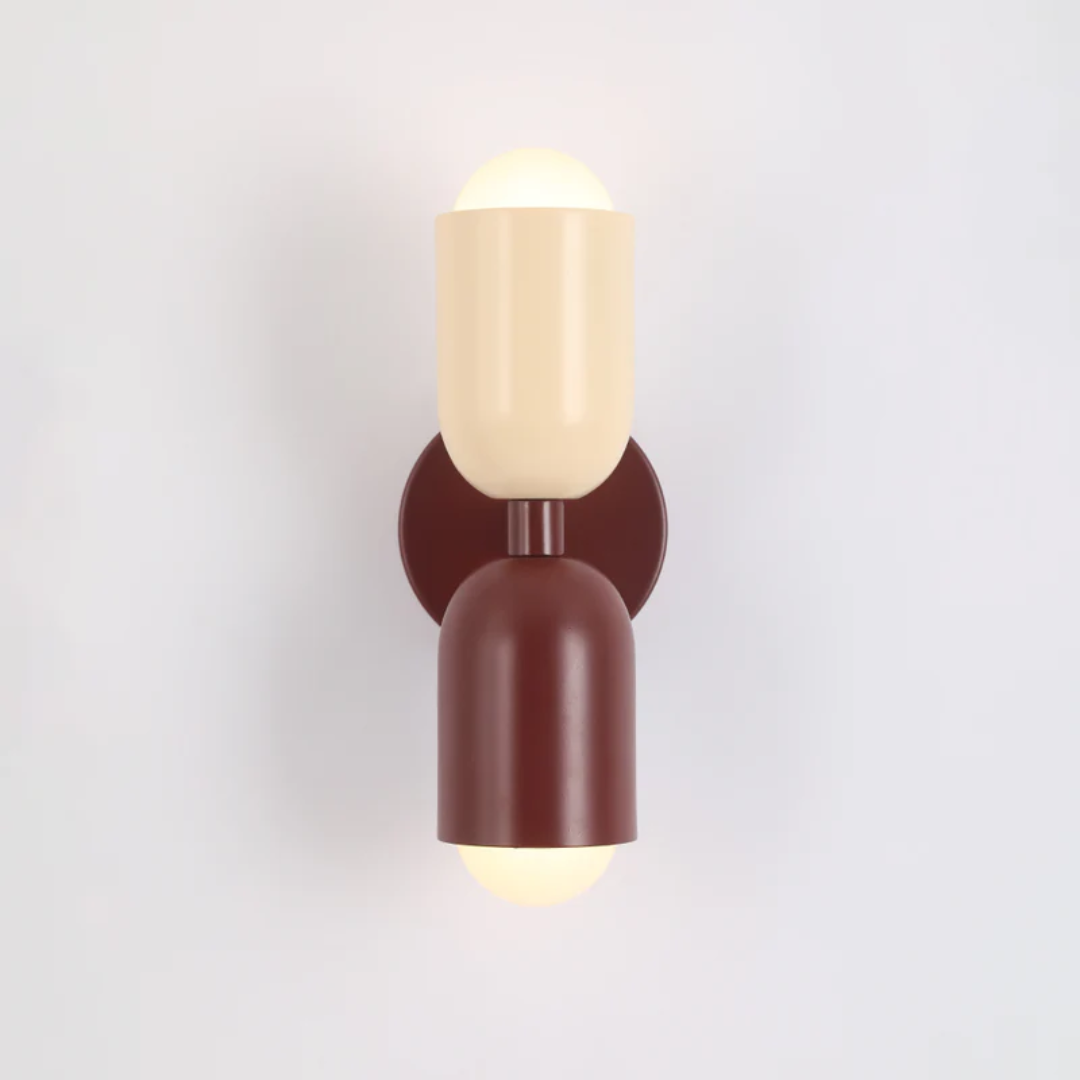 Modern Metal Cylinder LED Wall Sconce 2-Light