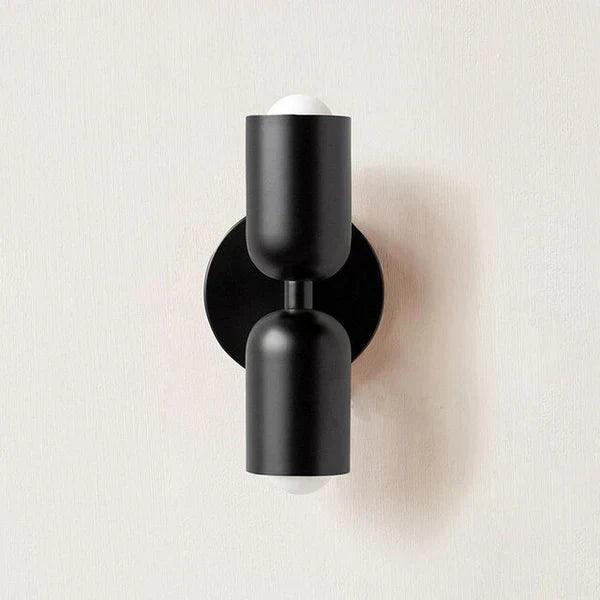 Modern Metal Cylinder LED Wall Sconce 2-Light