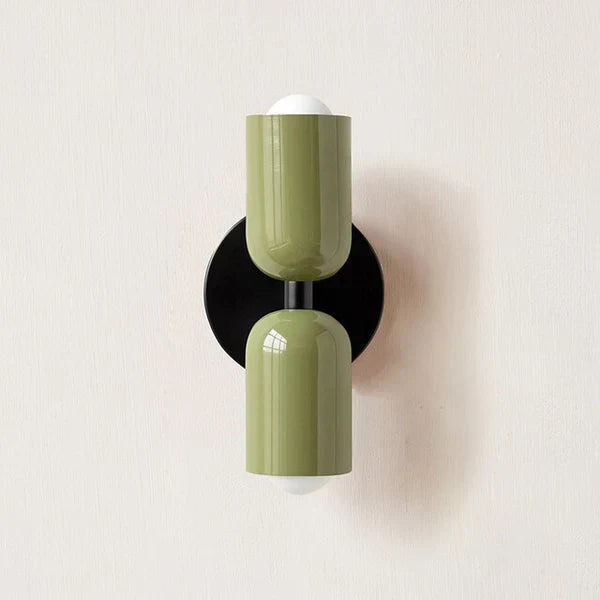 Modern Metal Cylinder LED Wall Sconce 2-Light