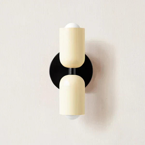 Modern Metal Cylinder LED Wall Sconce 2-Light
