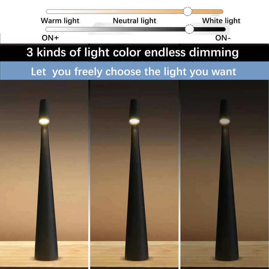 Guili | Touch Control Reading Light with Tri Color Dimming