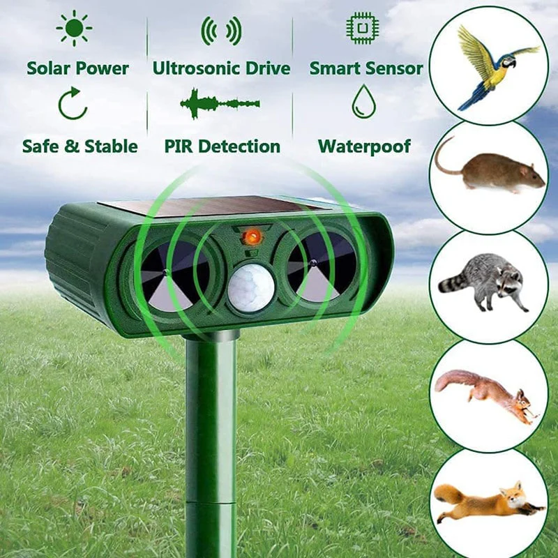 Guili | Solar Powered Ultrasonic Animal Repellent