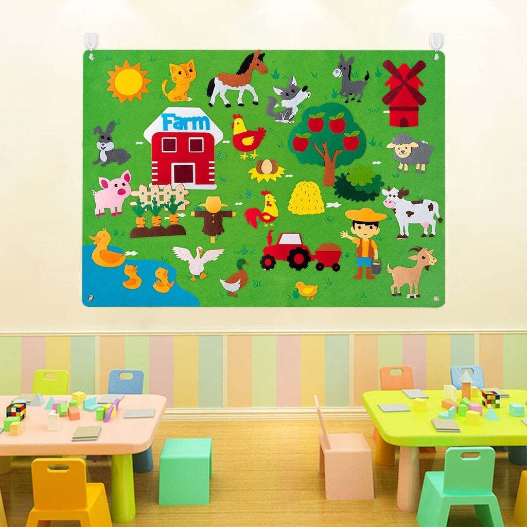 Guili | Felt board with animals | Educational toys for toddlers - Discover the world