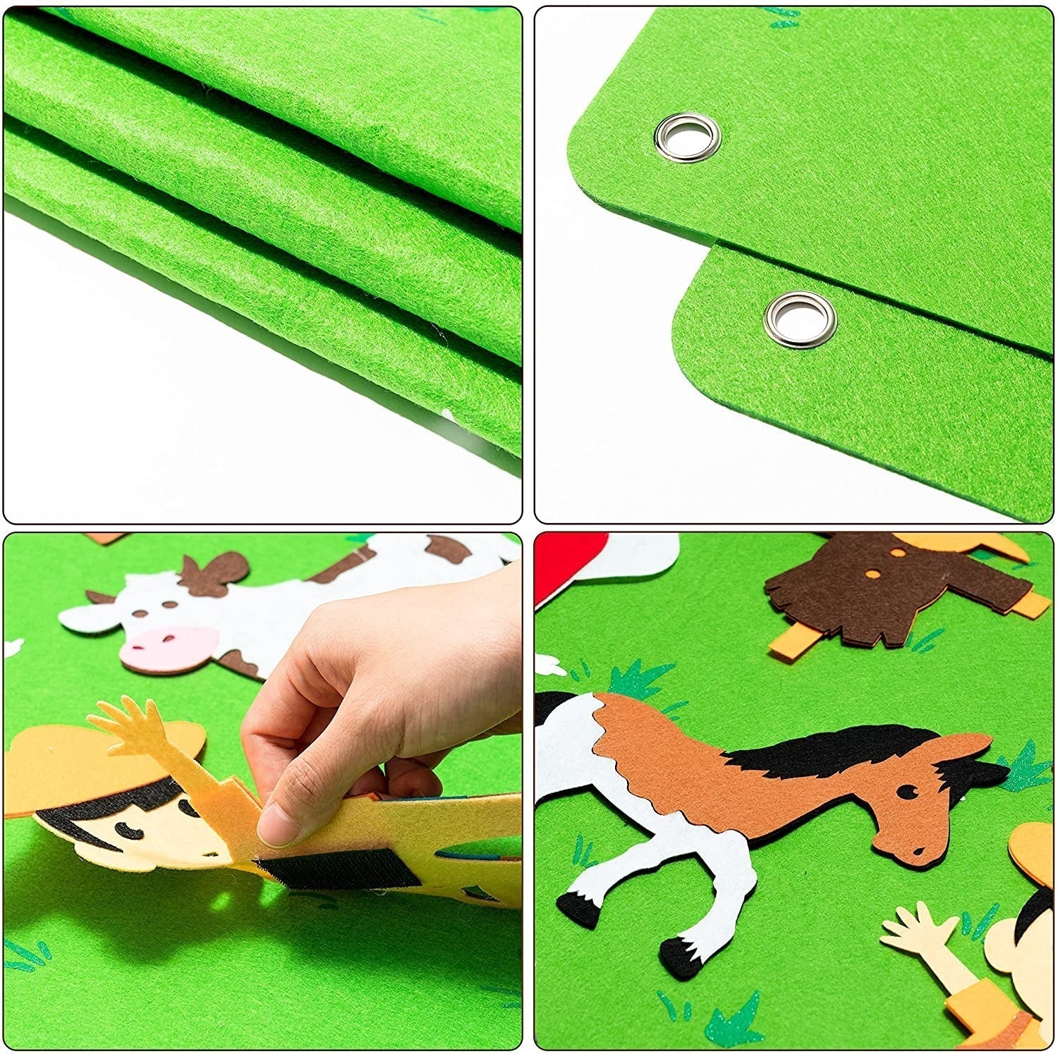 Guili | Felt board with animals | Educational toys for toddlers - Discover the world