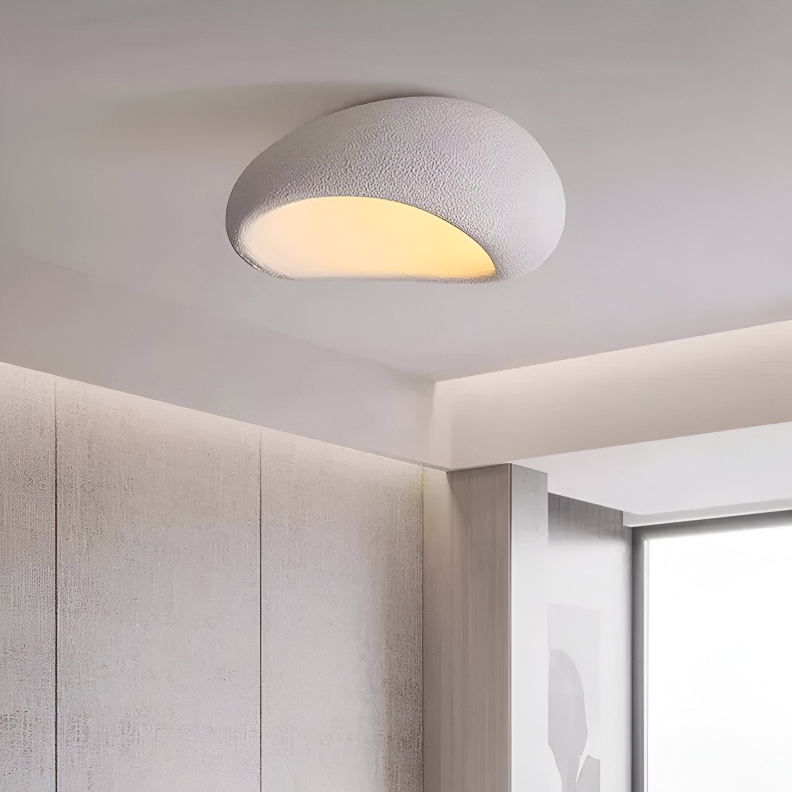 Nordic Wabi-Sabi Minimalist LED Stone Ceiling Light