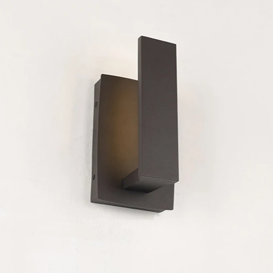 Minimalist Waterproof Outdoor Square Wall Sconce LED 1-Light