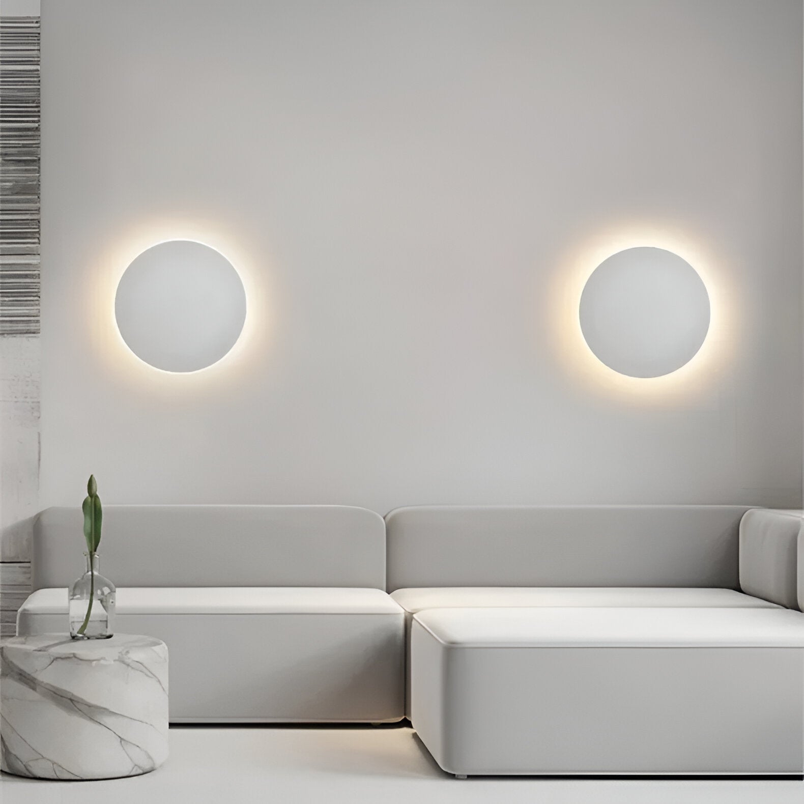 Modern Nordic Round LED Sconce 1-Light
