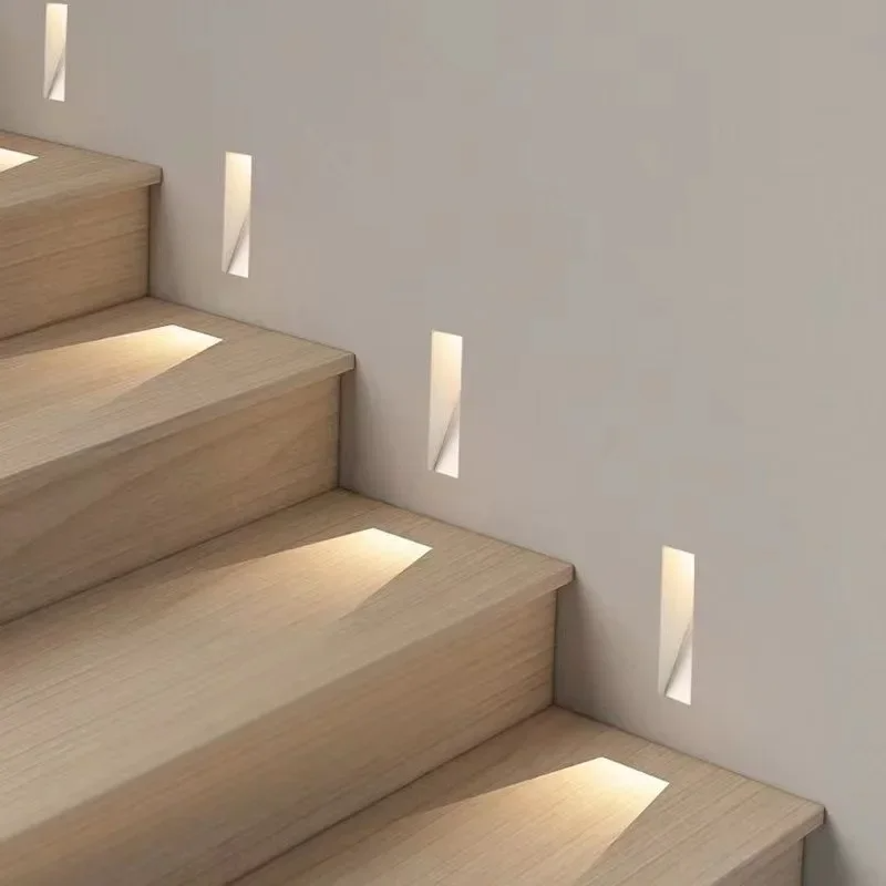 Nordic Frameless Stainless-Steel Stair LED Wall 1-Light with Sensor