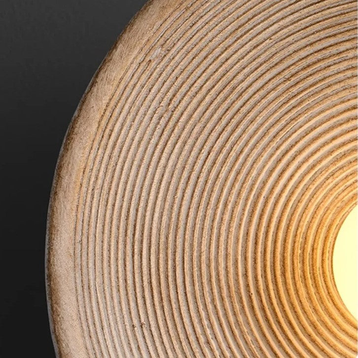 Retro Resin Ceramic-style Round Wall Sconce LED 1-light