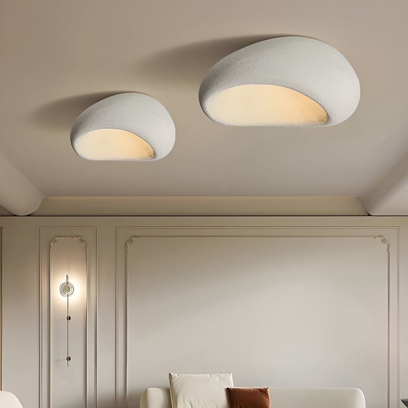 Nordic Wabi-Sabi Minimalist LED Stone Ceiling Light