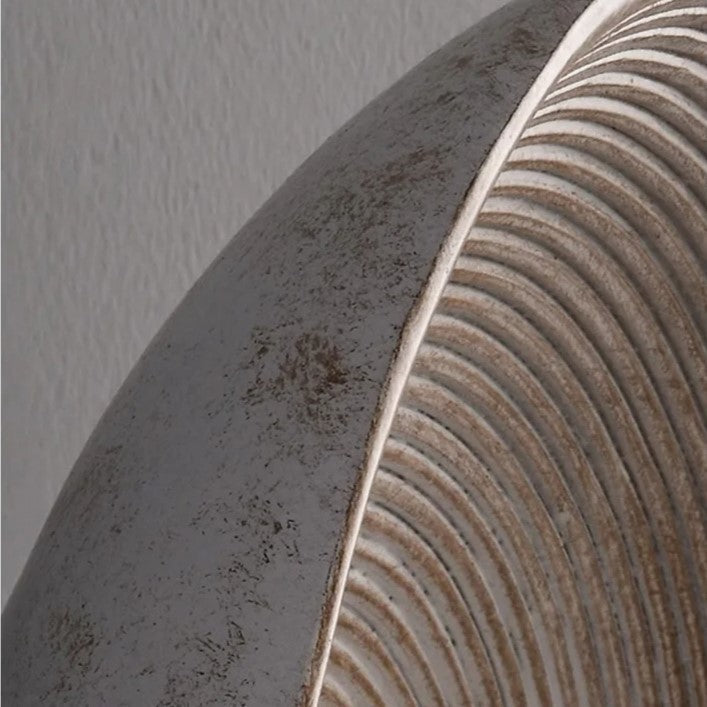 Retro Resin Ceramic-style Round Wall Sconce LED 1-light