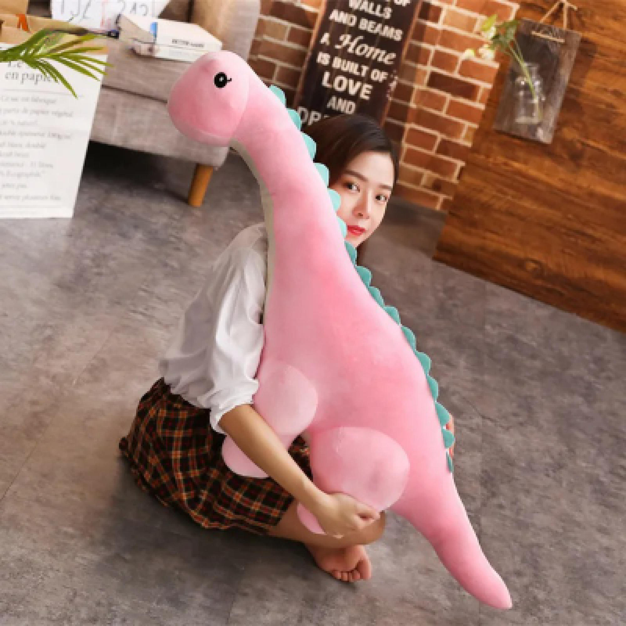 Guili | Giant Dinosaur Plush Pillow | Stress Relief & Comfort - Cute Tanistropheus Toy for Kids & Adults