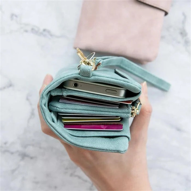 Guili | Women's Small Trifold Leather Wallet